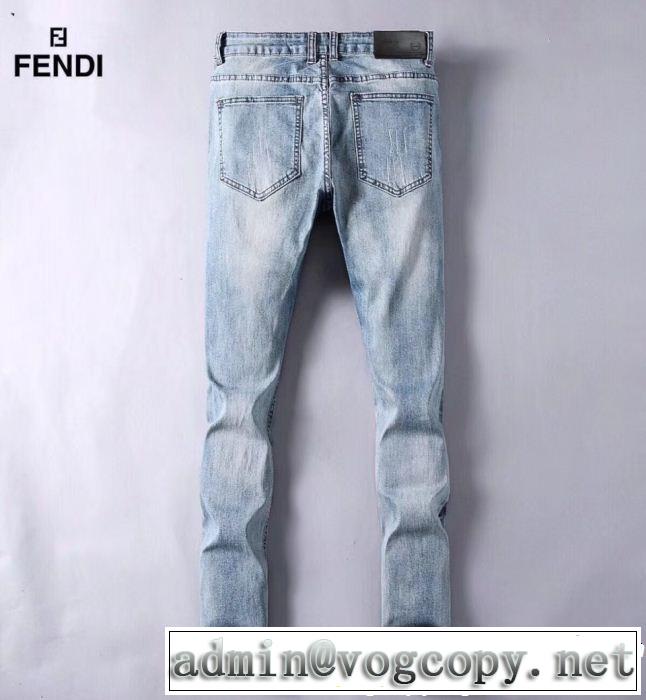 FENDI フェンディ ストレートデニムパンツ 2019夏色っぽさ きちんと感が抜群