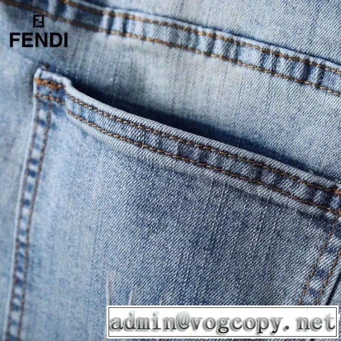 FENDI フェンディ ストレートデニムパンツ 2019夏色っぽさ きちんと感が抜群