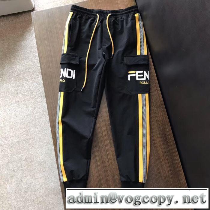 2019春夏は人気定番 チノパン クールな印象を引き立て フェンディ FENDI 柔らかい印象に上質