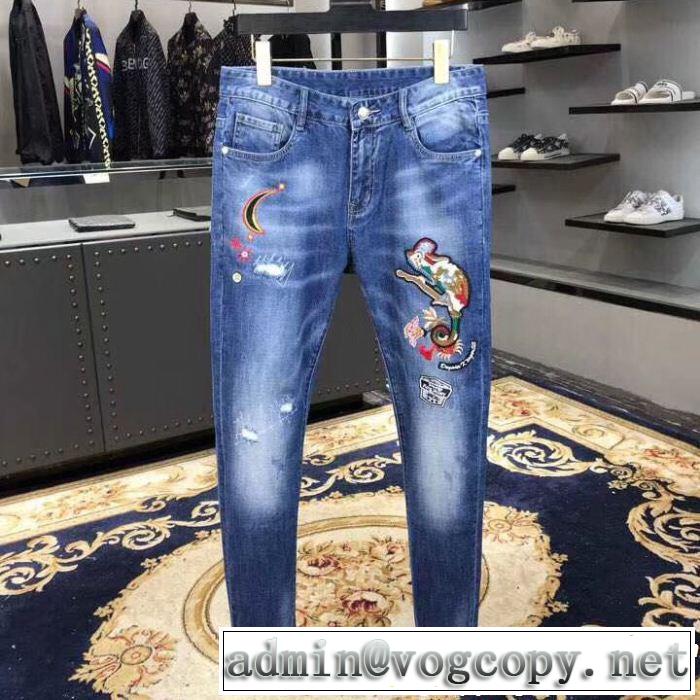  目を引く存在感抜群  モンクレール MONCLER魅力的な今年らしい  デニムパンツ 2019春夏の大注目トレンド