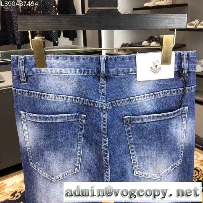 目を引く存在感抜群  モンクレール MONCLER魅力的な今年らしい  デニムパンツ 2019春夏の大注目トレンド