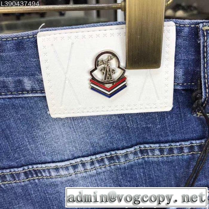 目を引く存在感抜群  モンクレール MONCLER魅力的な今年らしい  デニムパンツ 2019春夏の大注目トレンド