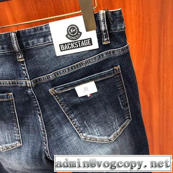 春夏らしい華やか  モンクレール2019夏色っぽさ  MONCLER デニムパンツ夏の最新ファッション
