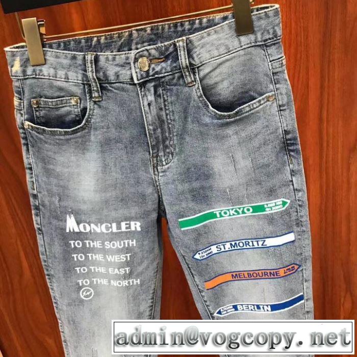 MONCLER モンクレール 今流行りの最新コレクション ジーパン パンツ 2019春夏人気トレンドアイテム