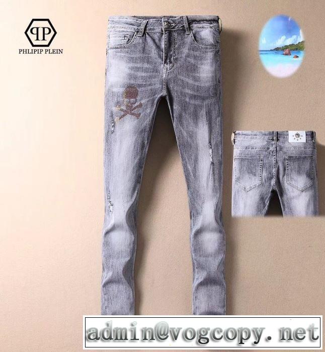 フィリッププレイン PHILIPP PLEIN デニムパンツ 春夏の流行り2019新品 おしゃれデザインも大人気