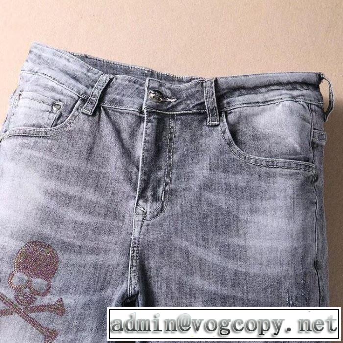 フィリッププレイン PHILIPP PLEIN デニムパンツ 春夏の流行り2019新品 おしゃれデザインも大人気