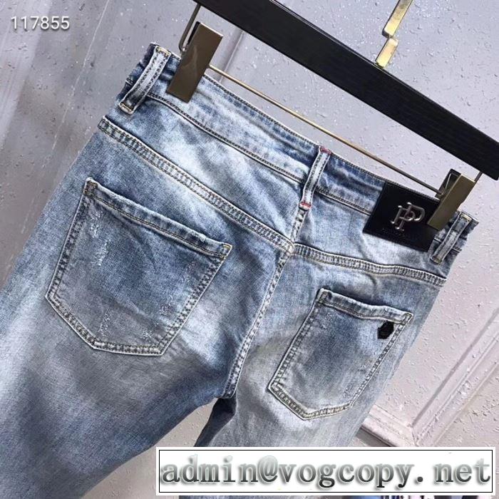 今風の着こなし新品 フィリッププレイン2019春夏は人気定番 ジーパン パンツ PHILIPP PLEIN