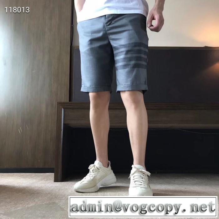 主張性もカジュアルさ トムブラウン THOM BROWNE スエットパンツ  2色可選
