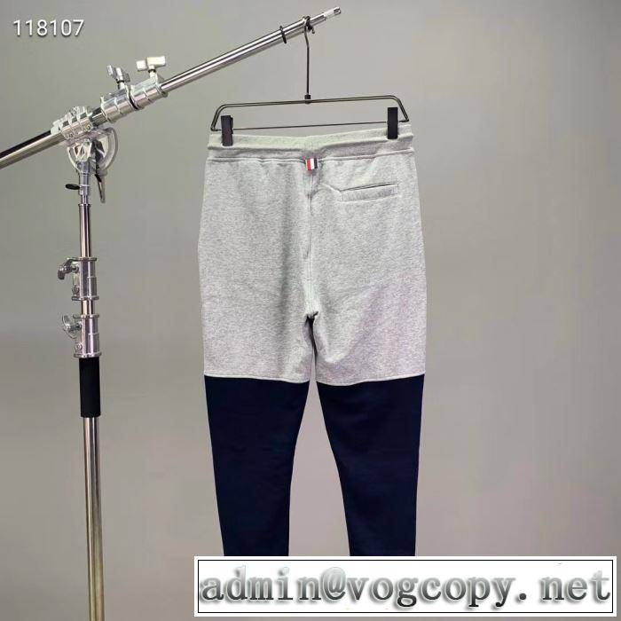 2色可選 2019春夏人気トレンドアイテム トムブラウン THOM BROWNE スエットパンツ