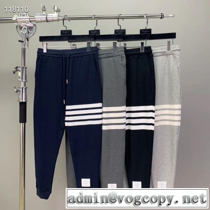 知的な夏のスタイル トムブラウン THOM BROWNE スエットパンツ2019SS  4色可選 ぜひ今年のトレンドをチェック