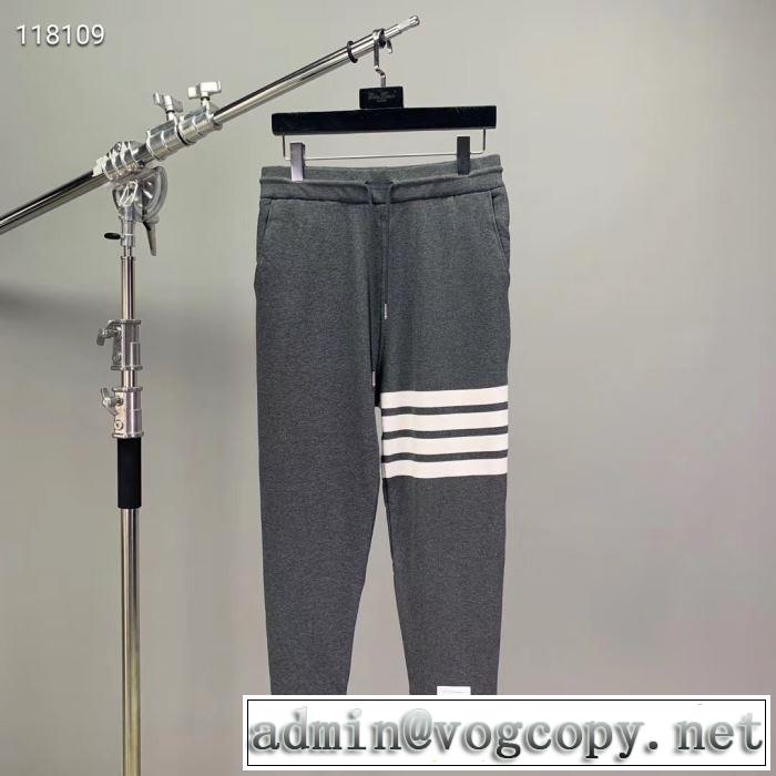 知的な夏のスタイル トムブラウン THOM BROWNE スエットパンツ2019SS  4色可選 ぜひ今年のトレンドをチェック