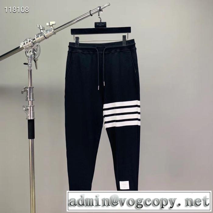 知的な夏のスタイル トムブラウン THOM BROWNE スエットパンツ2019SS  4色可選 ぜひ今年のトレンドをチェック