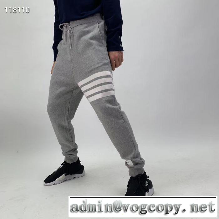 知的な夏のスタイル トムブラウン THOM BROWNE スエットパンツ2019SS  4色可選 ぜひ今年のトレンドをチェック