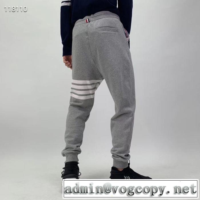 知的な夏のスタイル トムブラウン THOM BROWNE スエットパンツ2019SS  4色可選 ぜひ今年のトレンドをチェック
