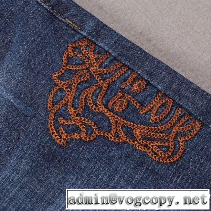 テーパードデニムパンツ 2019夏ファション新品 人気夏ファションおすすめ ヴェルサーチVERSACE