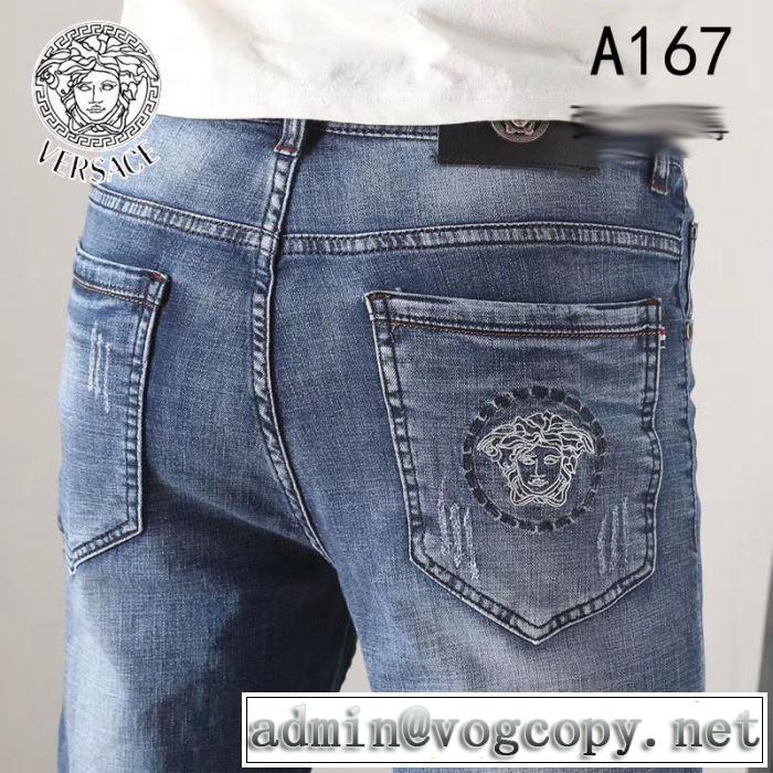2019春夏は人気定番 ヴェルサーチVERSACE デニムパンツ 人気ストリートブランド新品