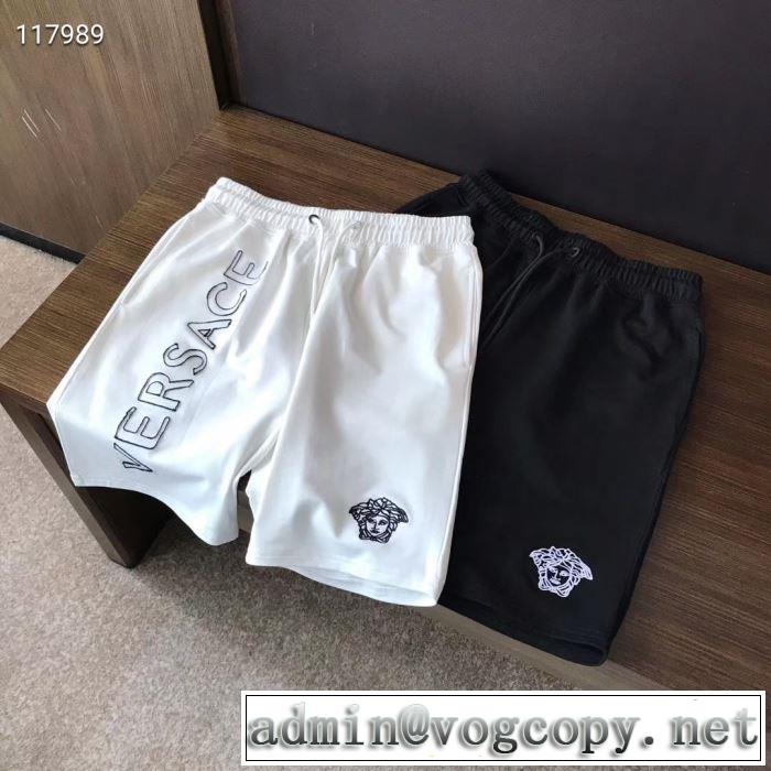 おしゃれな夏ファッション2019 VERSACE  2色可選 スエットパンツ ゆったり感のあるアイテム ヴェルサーチ