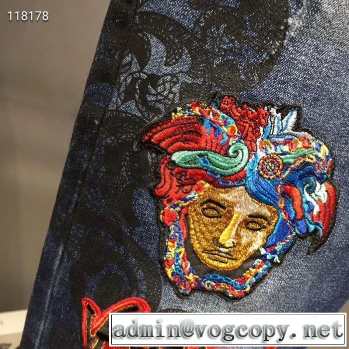 クールな印象を引き立て ヴェルサーチ ジーパン パンツ VERSACE  2019春夏は人気定番