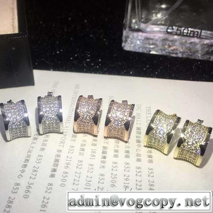 2019春夏も引き続き人気セール ブルガリ BVLGARI 夏の王道　適度な上品さ ピアス 夏らしい爽やかさ  3色可選