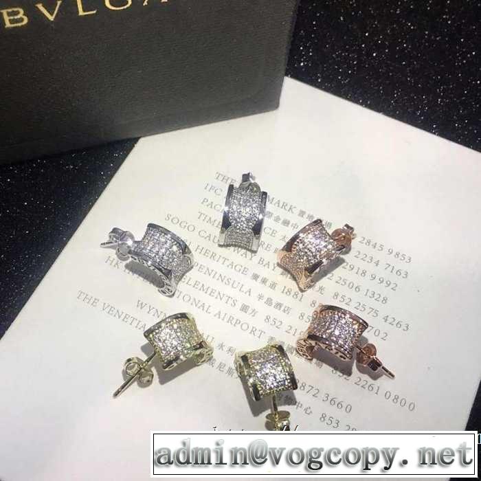 2019春夏も引き続き人気セール ブルガリ BVLGARI 夏の王道　適度な上品さ ピアス 夏らしい爽やかさ  3色可選