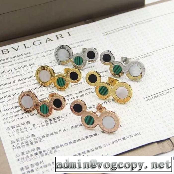 ピアス リラックススタイルが実現 ブルガリ BVLGARI 2019年最新ファッション 大人っぽく見せ新作 3色可選
