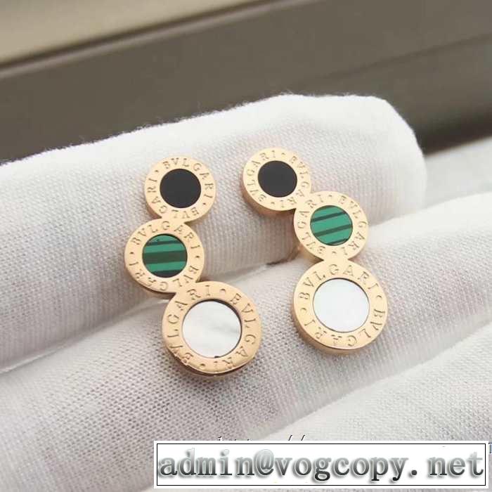 ピアス リラックススタイルが実現 ブルガリ BVLGARI 2019年最新ファッション 大人っぽく見せ新作 3色可選