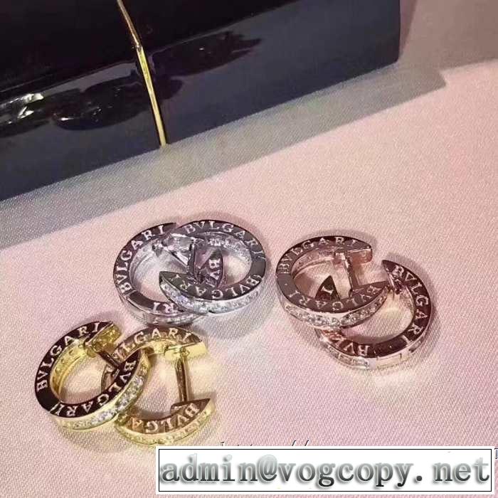 3色可選 トレンドアイテムとして継続 ブルガリ BVLGARI 春夏のトレンドアイテム ピアス 2019春夏の大注目トレンド