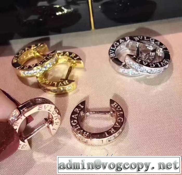 3色可選 トレンドアイテムとして継続 ブルガリ BVLGARI 春夏のトレンドアイテム ピアス 2019春夏の大注目トレンド