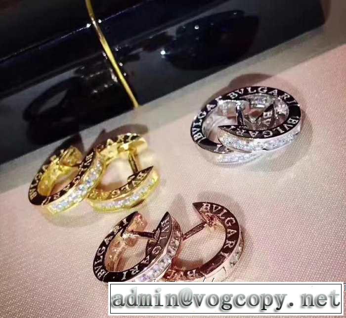 3色可選 トレンドアイテムとして継続 ブルガリ BVLGARI 春夏のトレンドアイテム ピアス 2019春夏の大注目トレンド