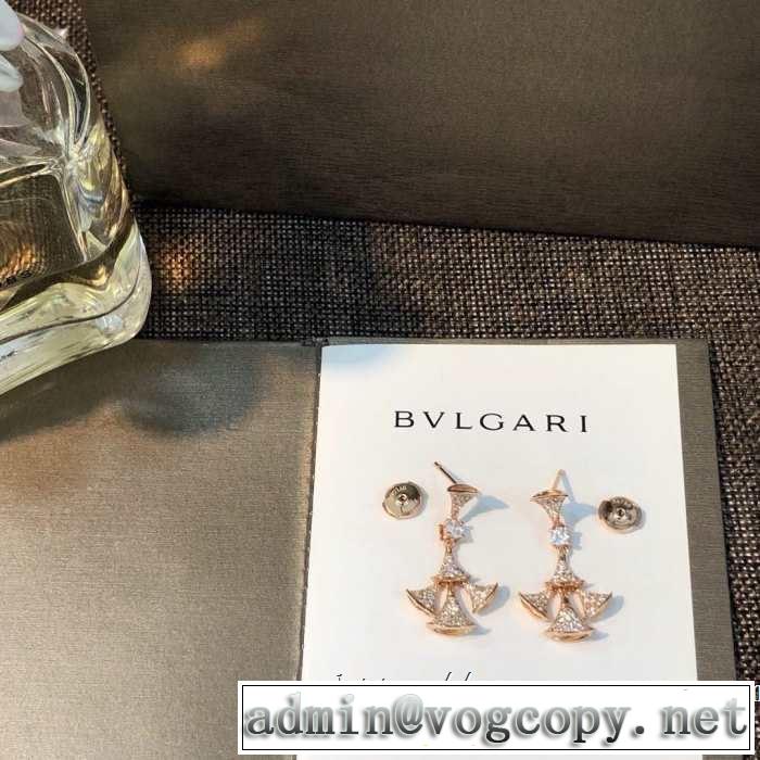 大人の可愛さを引き立て ブルガリ BVLGARI 大人カジュアル夏ファッション2019 ピアス 甘過ぎず大人な印象に 2色可選
