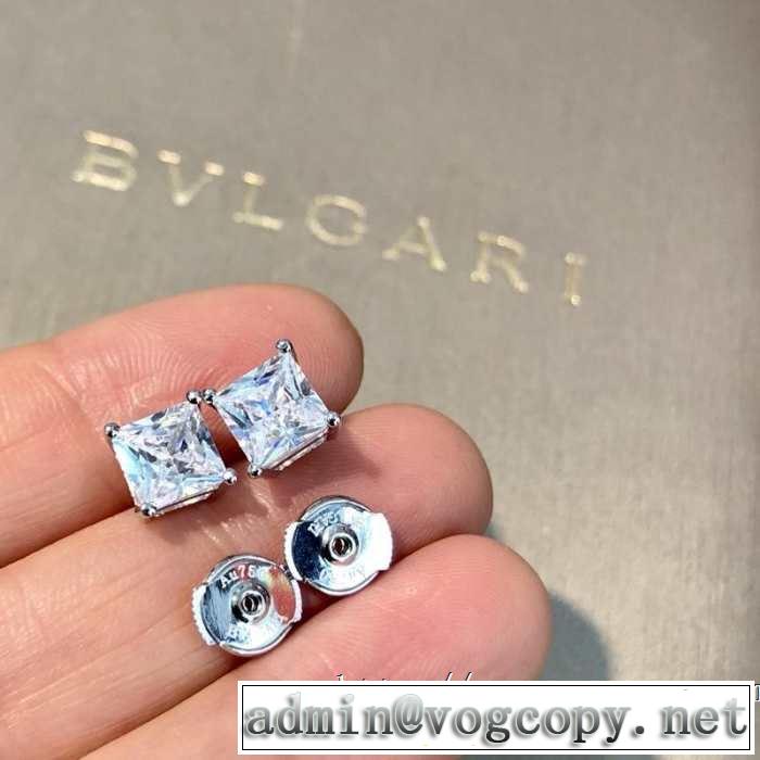 ピアス 今旬のシルエットバランス ブルガリ 大胆にデザインオシャレ新品 BVLGARI 2019春夏も引き続きトレンド