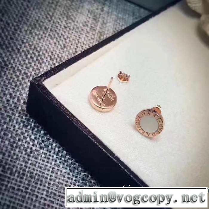 ブルガリ おしゃれな夏ファッション2019 BVLGARI 気持ちいい真夏日にぴったり ピアス  3色可選 季節感のあるファッション