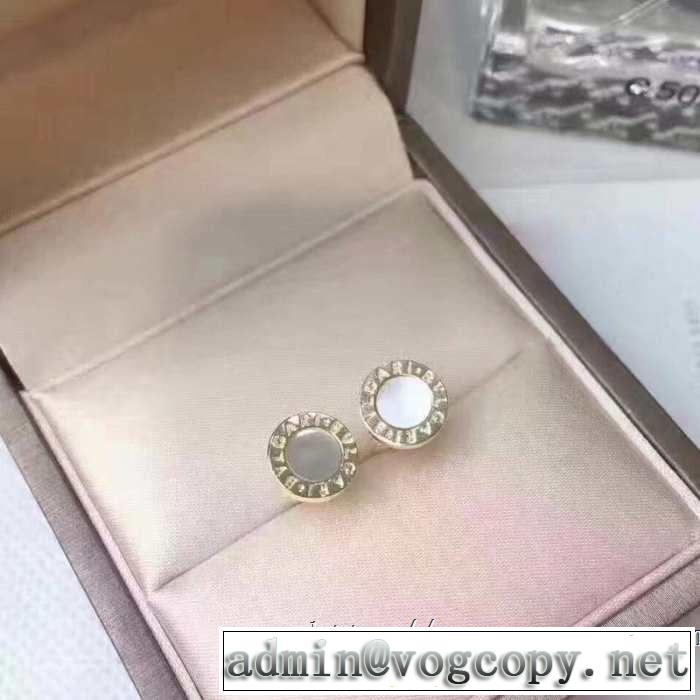ブルガリ おしゃれな夏ファッション2019 BVLGARI 気持ちいい真夏日にぴったり ピアス  3色可選 季節感のあるファッション