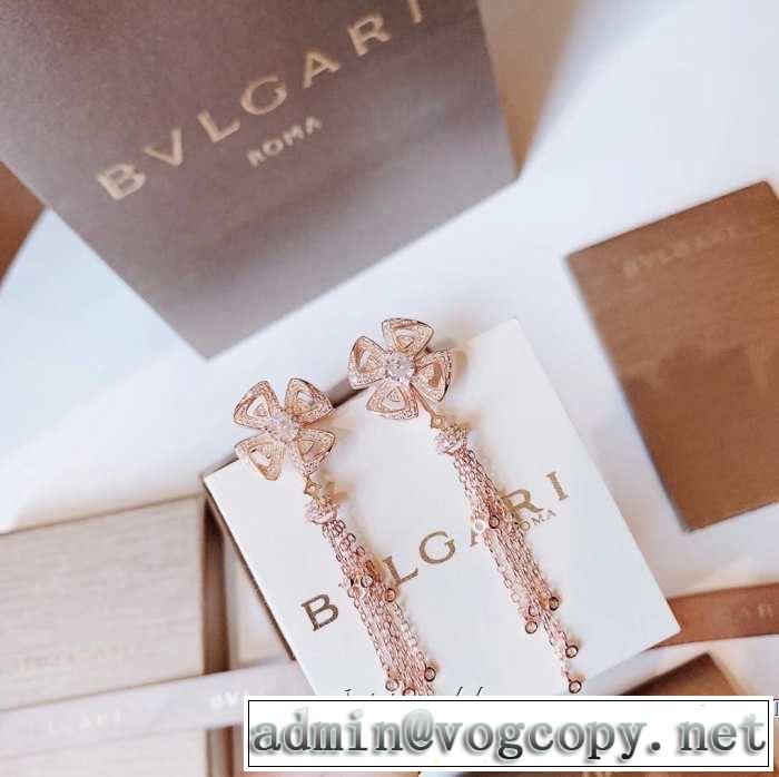 《2019年》今、注目のストリートピアス  ブルガリ BVLGARI  2色可選 素敵なスタイルで夏の定番