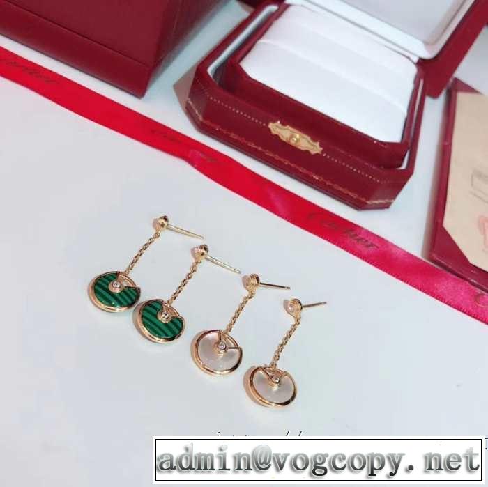 ピアス 甘過ぎず大人な印象に カルティエ CARTIER 2019春夏も引き続きトレンド  2色可選 大人っぽく着こなし