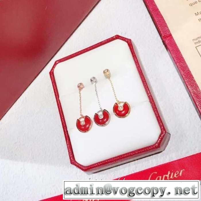3色可選 今っぽく新作アイテム ピアス 2019春夏は人気定番 カルティエ CARTIER  大人のカジュアルスタイル