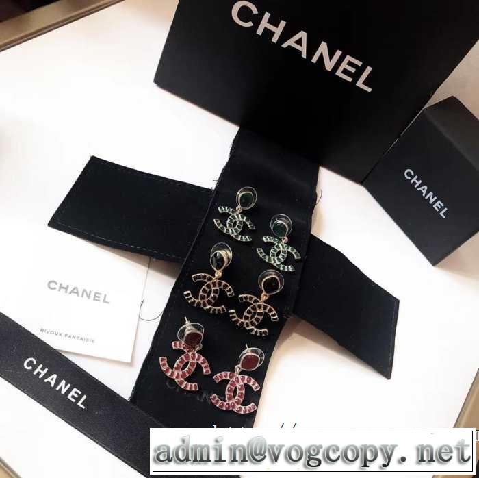 3色可選 魅力的な今年らしい  ピアス 最新のトレンドブランド人気的 CH CH【2019春夏】最新コレクション