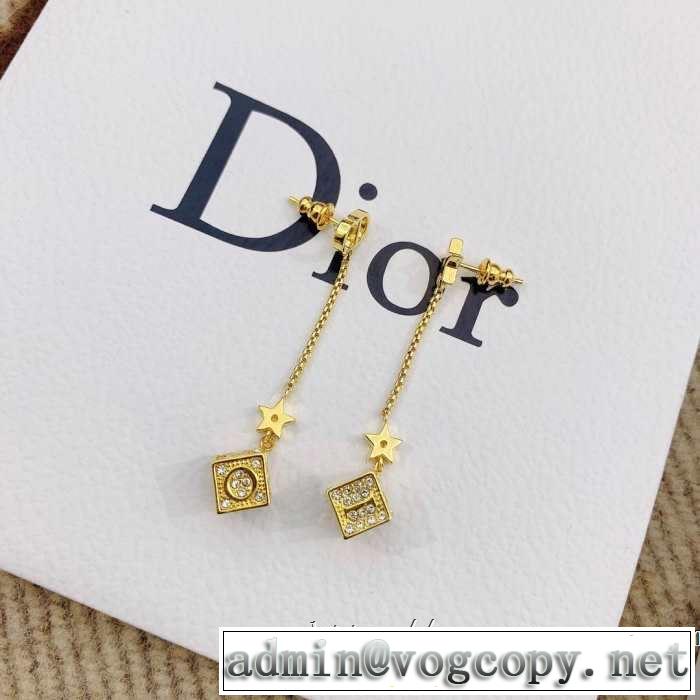 人気ストリートブランド新品 ディオール 柔らかい印象に上質 DIOR 2色可選 【2019春夏】最新コレクション ピアス 