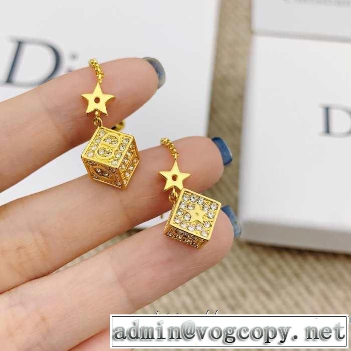 人気ストリートブランド新品 ディオール 柔らかい印象に上質 DIOR 2色可選 【2019春夏】最新コレクション ピアス