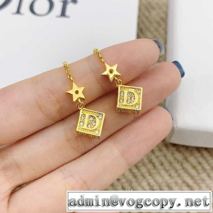 人気ストリートブランド新品 ディオール 柔らかい印象に上質 DIOR 2色可選 【2019春夏】最新コレクション ピアス