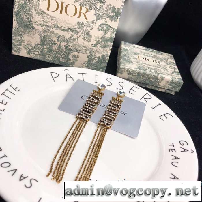 新作コレクションを見る ディオール2019年の春夏に着たい DIOR 馴染みやすいスタイル美品 ピアス
