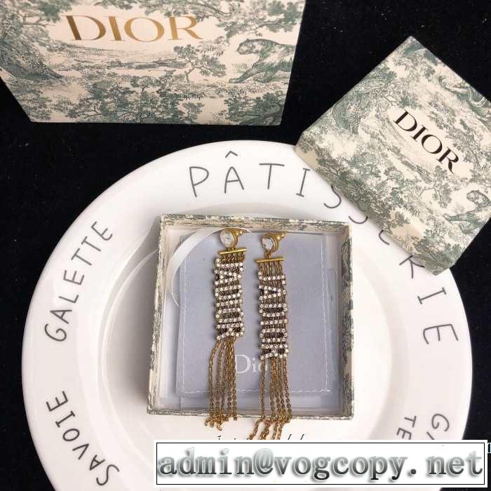 新作コレクションを見る ディオール2019年の春夏に着たい DIOR 馴染みやすいスタイル美品 ピアス