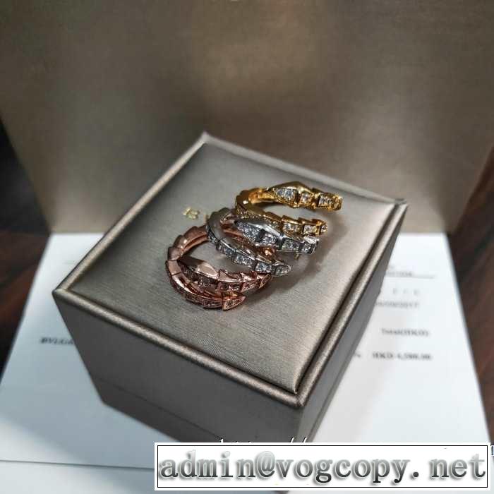 3色可選 オシャレ印象で人気の高い ブルガリ BVLGARI リング/指輪 季節をまたい新作アイテム 2019即旬な装いに