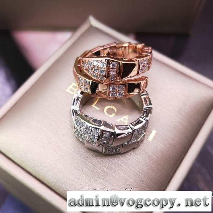 リング/指輪 ぜひ今年のトレンドをチェック  ブルガリ2019年春夏流行ファッション BVLGARI ファッションにトレンド  2色可選 