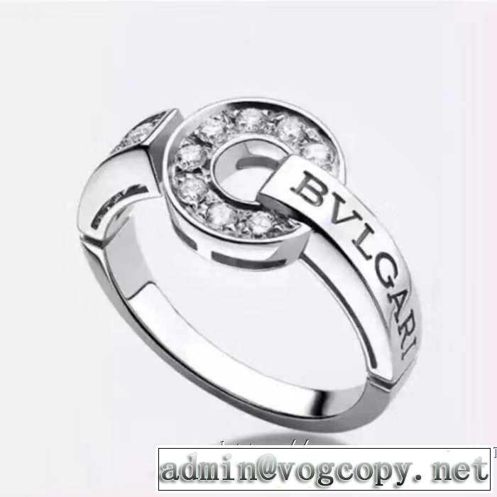 2色可選 ブルガリ BVLGARI 上品な涼やかさある印象に リング/指輪 2019春夏の大注目トレンド 