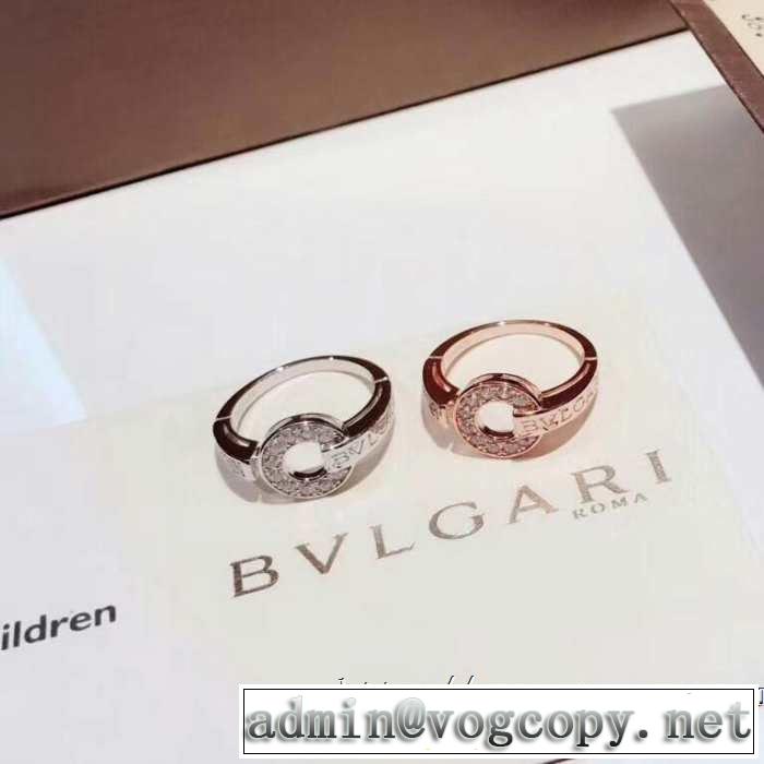 2色可選 ブルガリ BVLGARI 上品な涼やかさある印象に リング/指輪 2019春夏の大注目トレンド