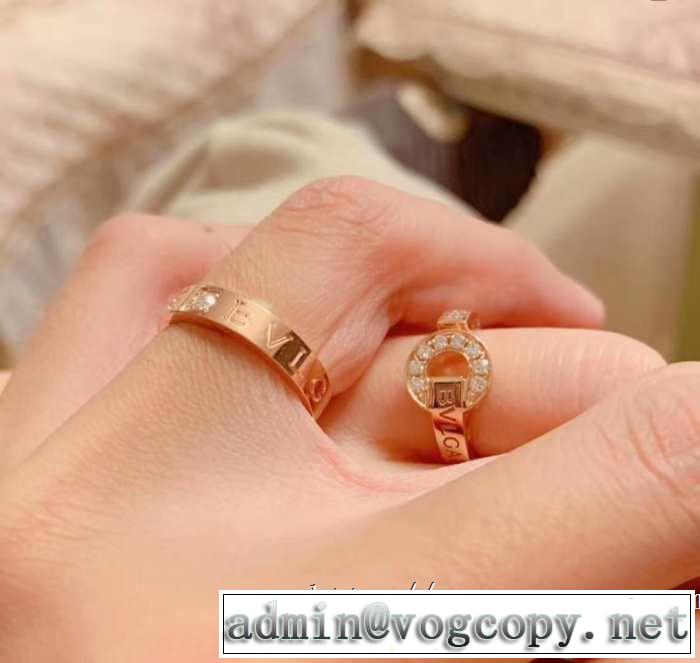 2色可選 ブルガリ BVLGARI 上品な涼やかさある印象に リング/指輪 2019春夏の大注目トレンド