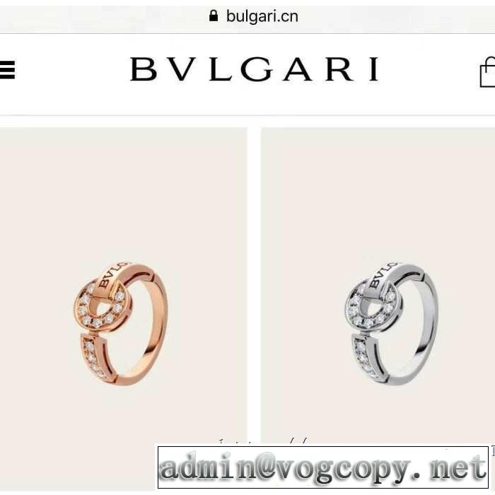 2色可選 ブルガリ BVLGARI 上品な涼やかさある印象に リング/指輪 2019春夏の大注目トレンド