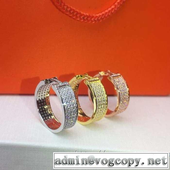 3色可選 キレイめ感が強い エルメス春夏の流行り2019新品 HERMES 甘過ぎず大人な印象に リング/指輪