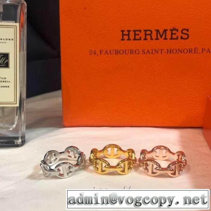リング/指輪 大人のカジュアルスタイル エルメス 2019春夏は人気定番HERMES 今季のトレンド人気新作 3色可選